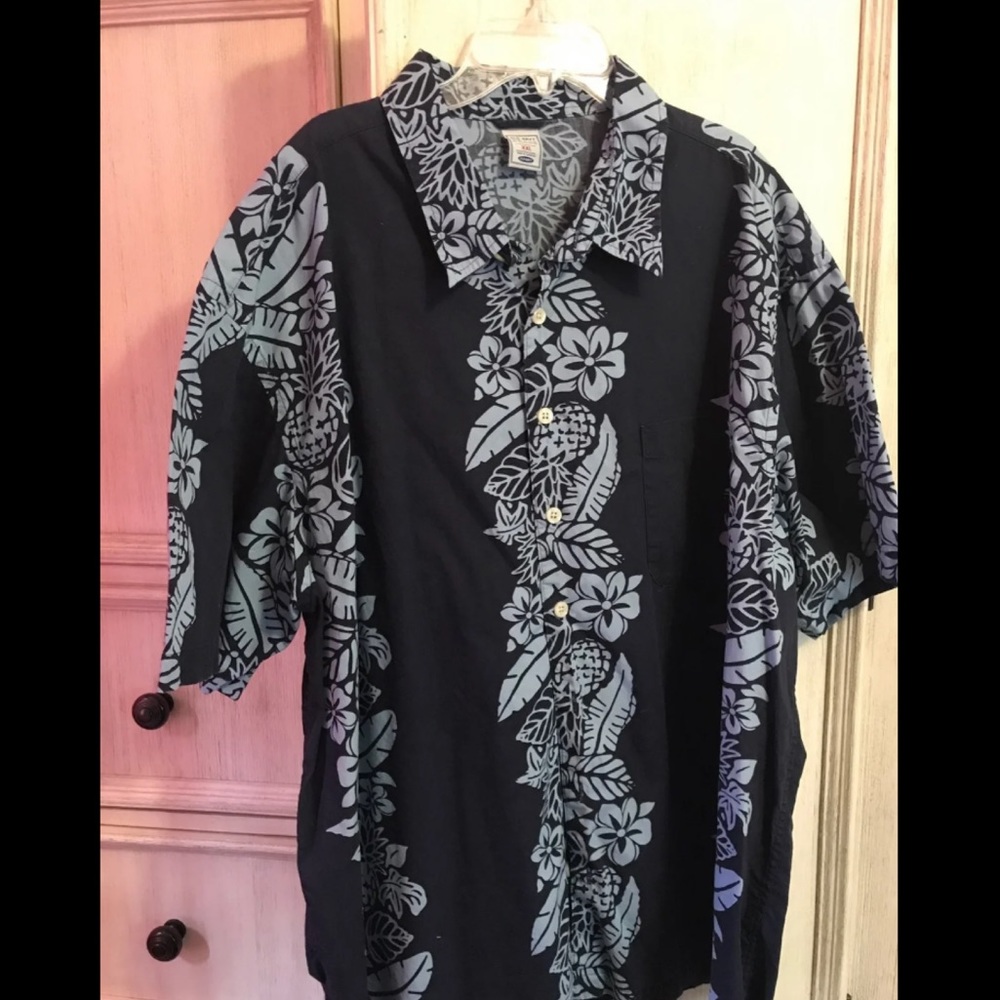 Tropical BLUE Short Sleeve Shirt XXL